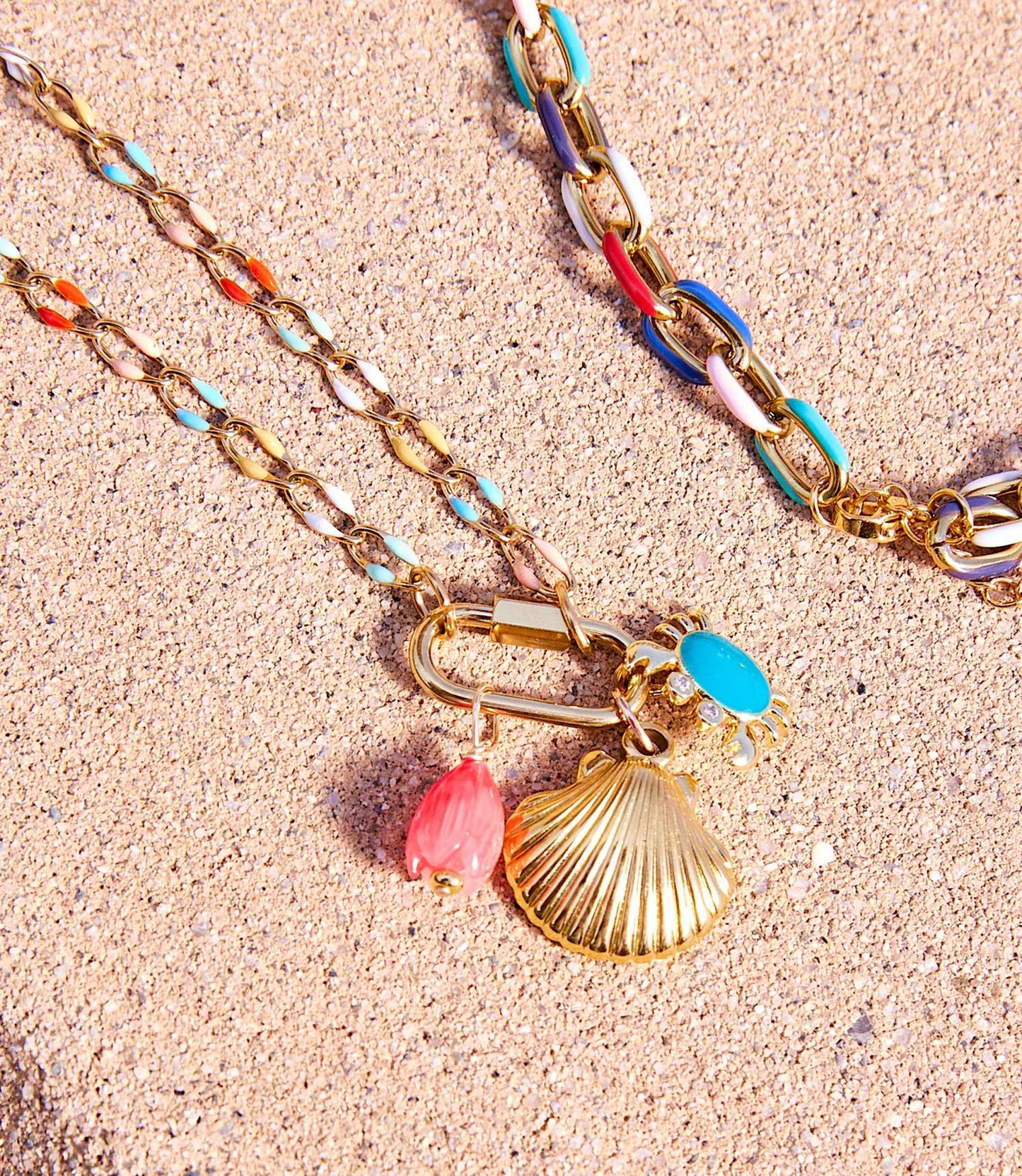 Farrah B Jewelry - Women's Seashore Charm Necklace