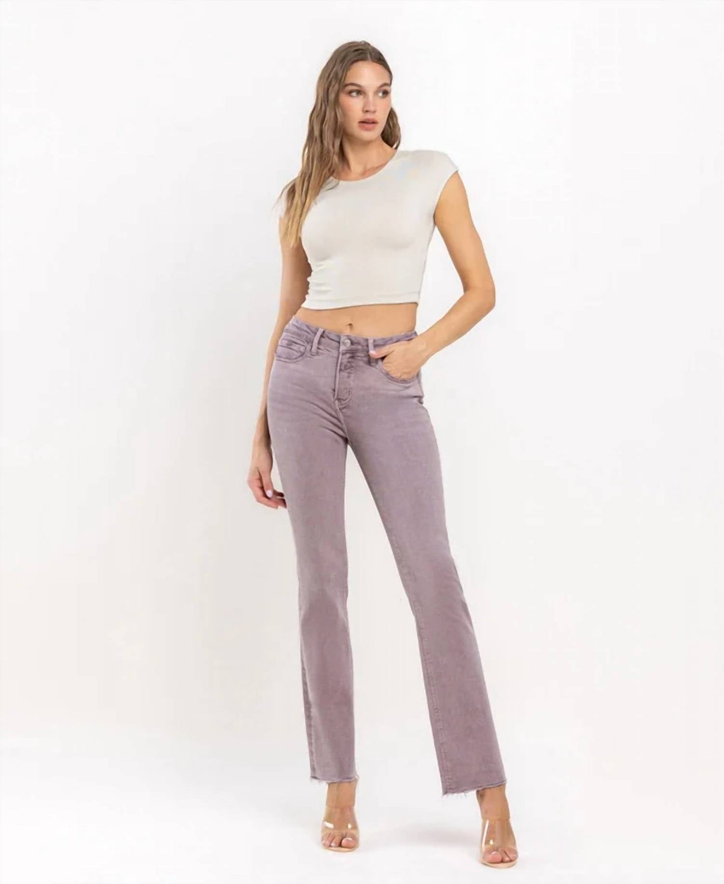 Vervet By Flying Monkey - Mid Rise Hem Bootcut Jeans