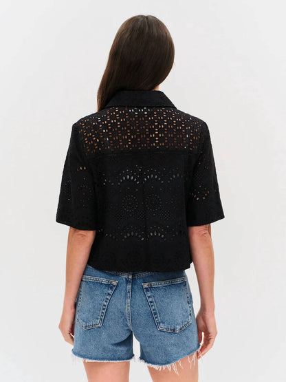 Six/Fifty - Tove Eyelet Double Pocket Top
