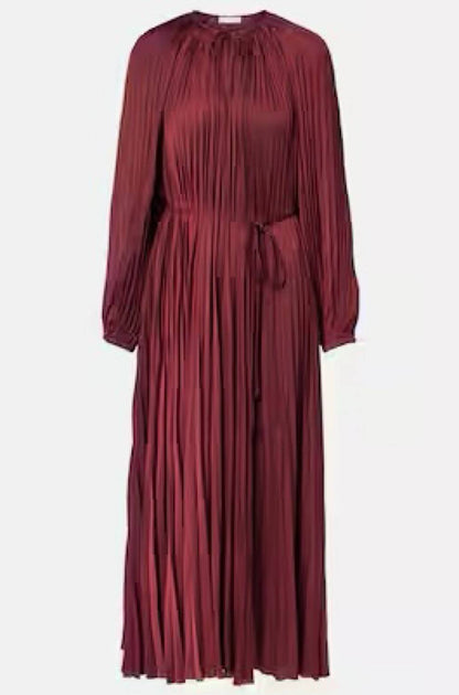 Ulla Johnson - Alexia Satin Plissé Midi Dress