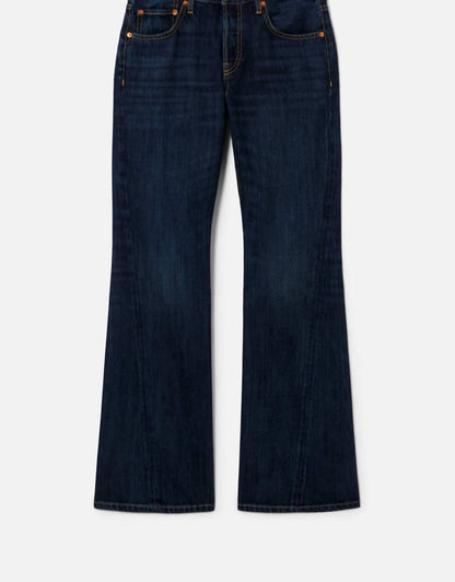 Re/Done - Twisted Mid Rise Bootcut Jeans