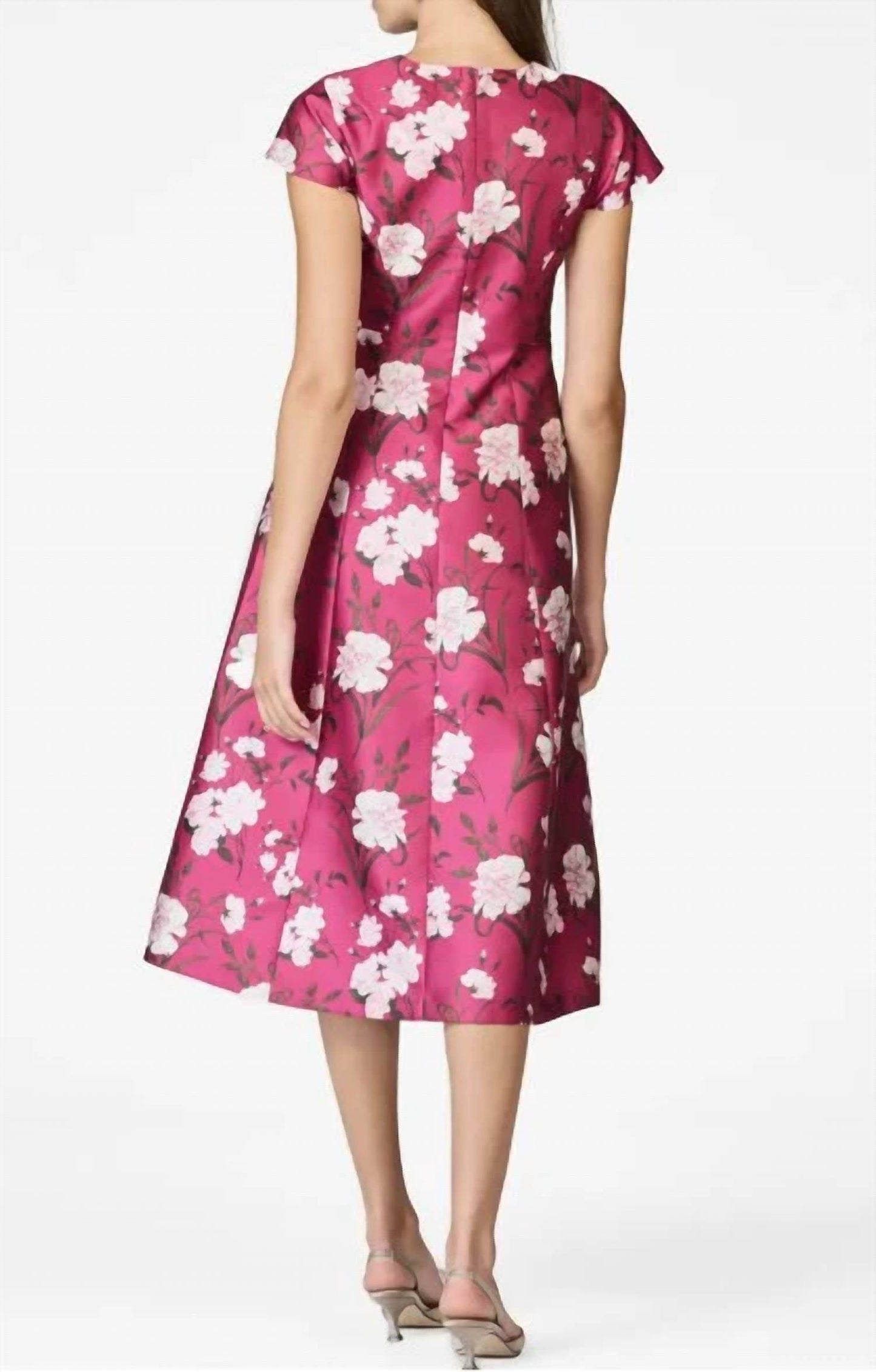Sachin & Babi - Jackie Floral Print Satin Cocktail Dress
