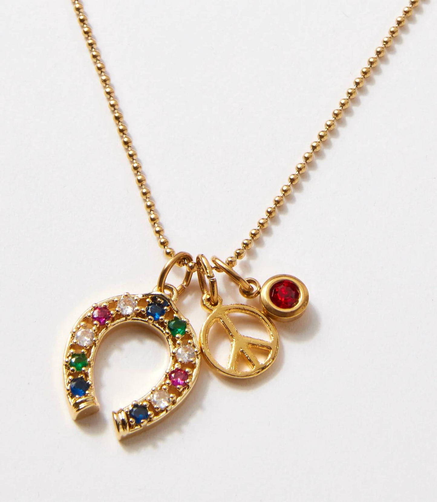 Farrah B Jewelry - Women's Charm Cluster Necklace