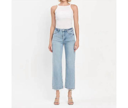 Vervet By Flying Monkey - Super High Rise Ankle Slim Wide Jeans