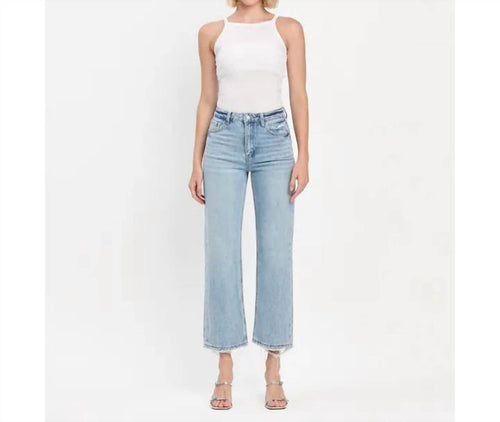 Vervet By Flying Monkey - Super High Rise Ankle Slim Wide Jeans