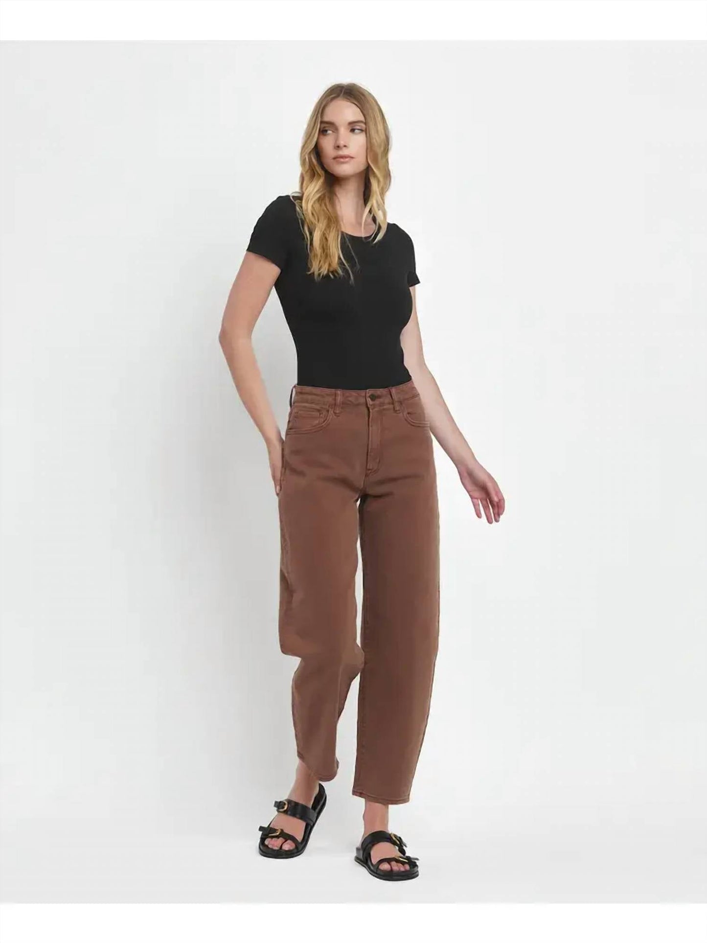 Vervet By Flying Monkey - Super High Rise Slim Barrel Jeans