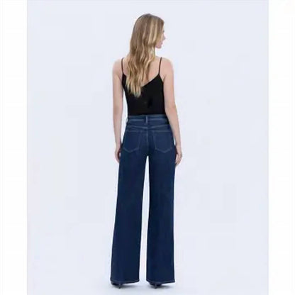 Vervet By Flying Monkey - Olivia Super High Rise Full Length Wide Jean