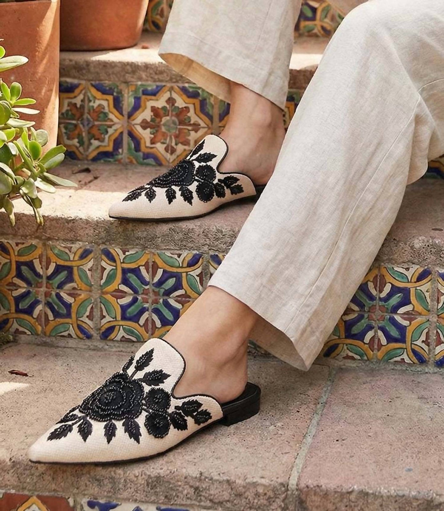 Seychelles - Women's Around The World Embroidered Mules