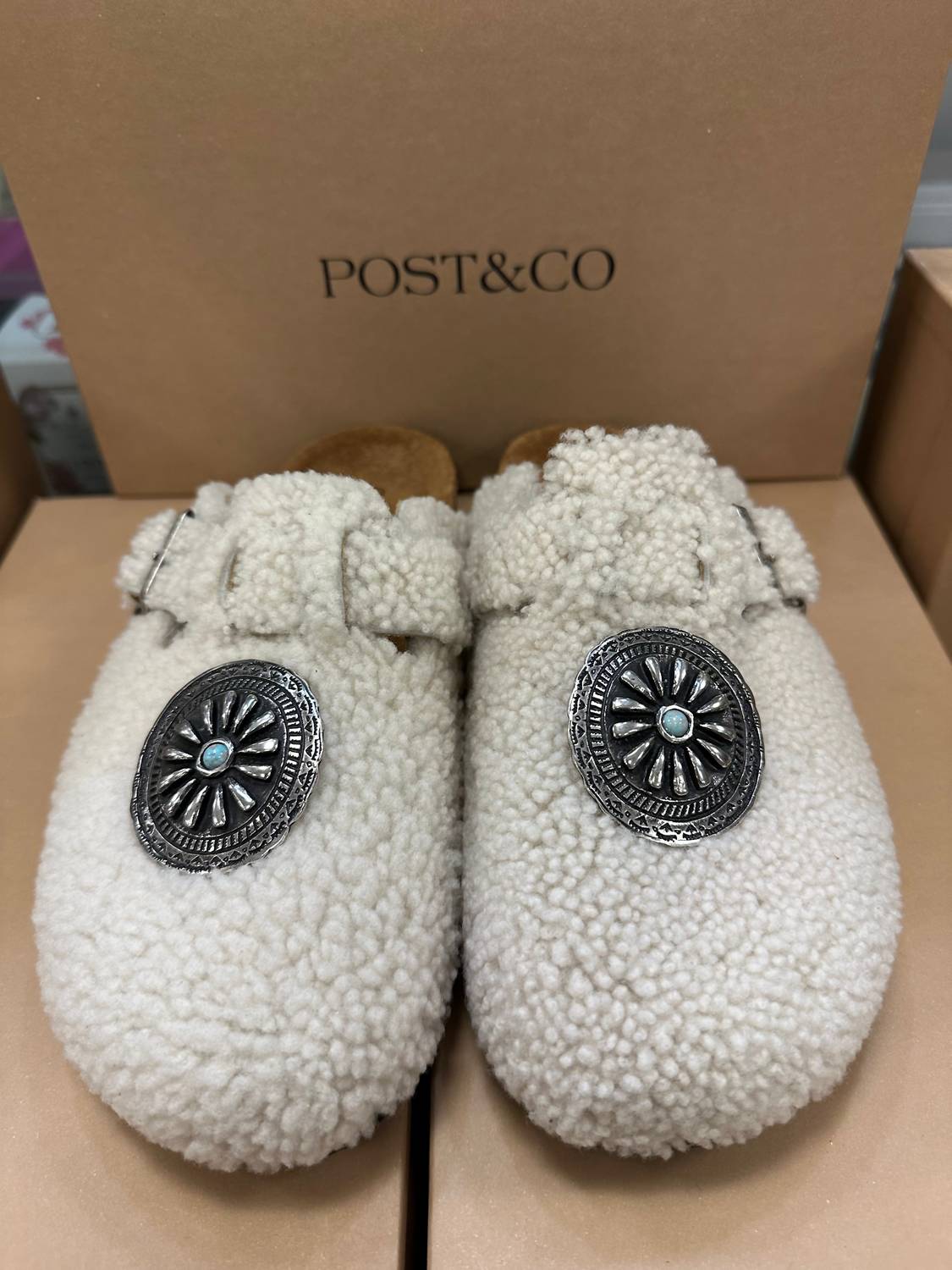 Post & Co. - Women's Shearling Clogs