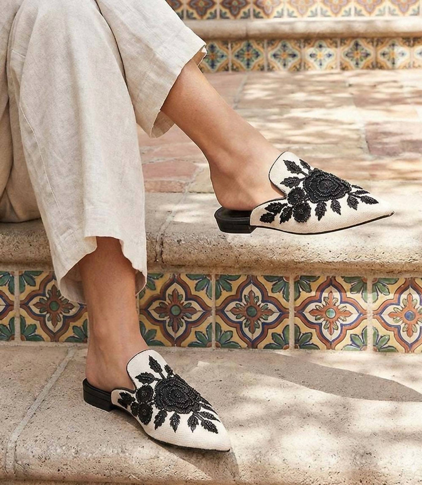 Seychelles - Women's Around The World Embroidered Mules