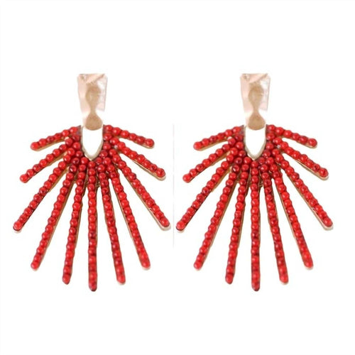St. Armands Designs Of Sarasota - Women's Sunburst Statement Drop Earrings