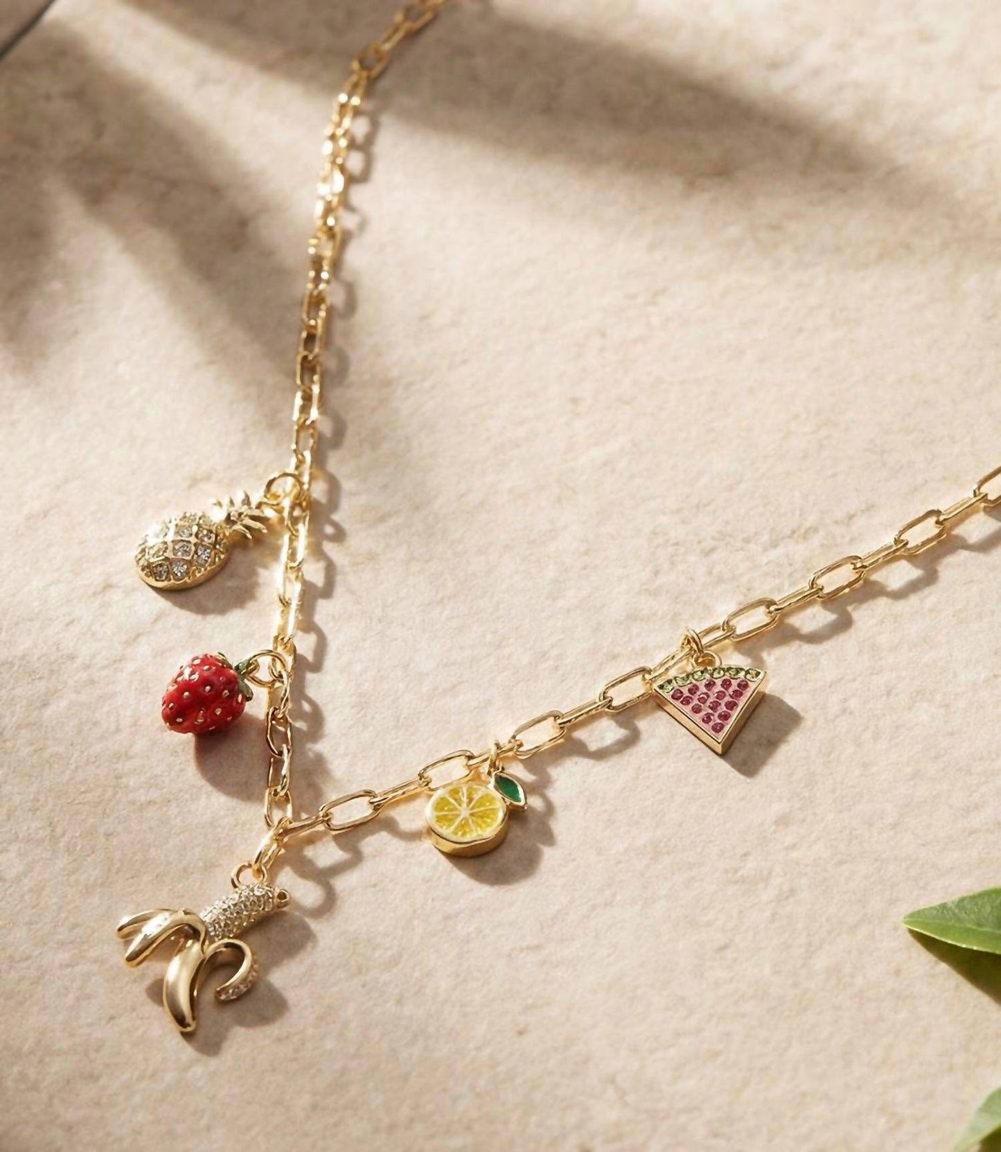 Farrah B Jewelry - Women's Fruit Salad Charm Necklace