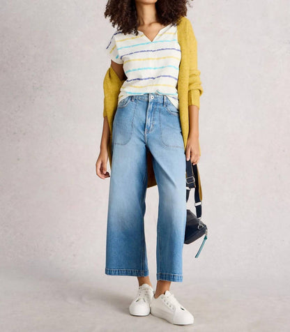 White Stuff - Nelly Notch Stripe Tee