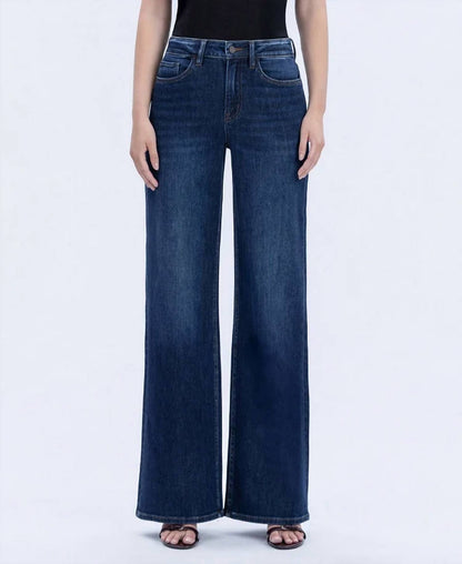 Vervet By Flying Monkey - Olivia Super High Rise Full Length Wide Jean