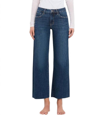 Vervet By Flying Monkey - Tummy Control Mid Rise Wide Leg Jeans