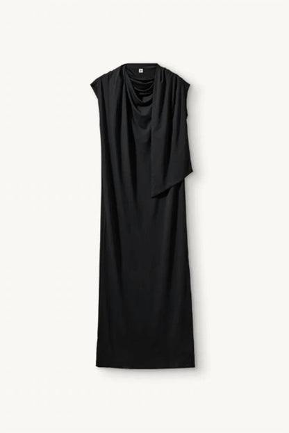 The Garment - Draped Neckline Scarf Dress