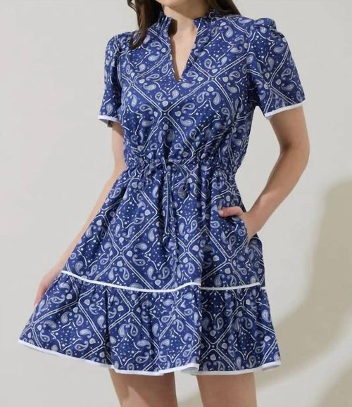 Sugarlips - Zenira Paisley Jazlene Shift Mini Dress