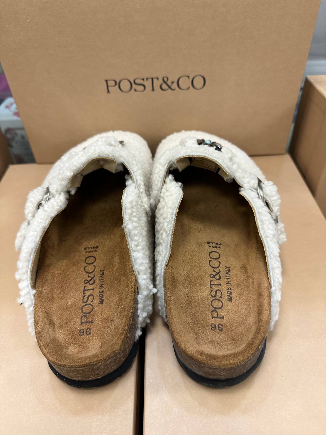 Post & Co. - Women's Shearling Clogs