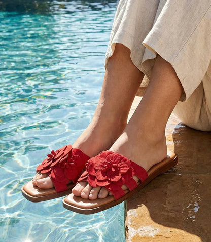 Seychelles - Women's Morning Dew Floral Slide Sandals