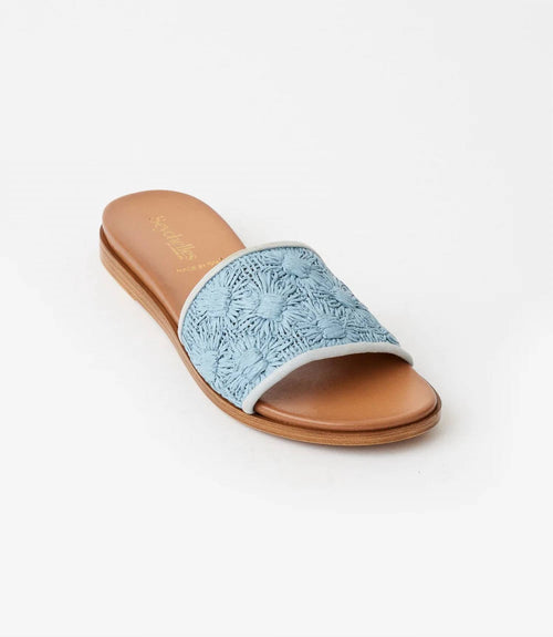 Seychelles - Women's Dakota Flower Raffia Slides