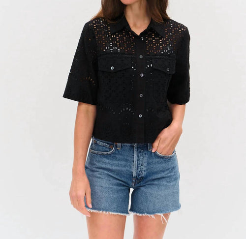 Six/Fifty - Tove Eyelet Double Pocket Top