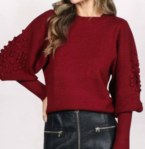 Rowan + Riot - Textured Puff Sleeve Sweater