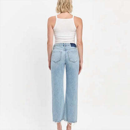 Vervet By Flying Monkey - Super High Rise Ankle Slim Wide Jeans