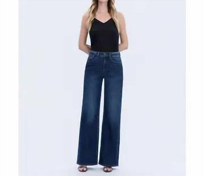 Vervet By Flying Monkey - Olivia Super High Rise Full Length Wide Jean