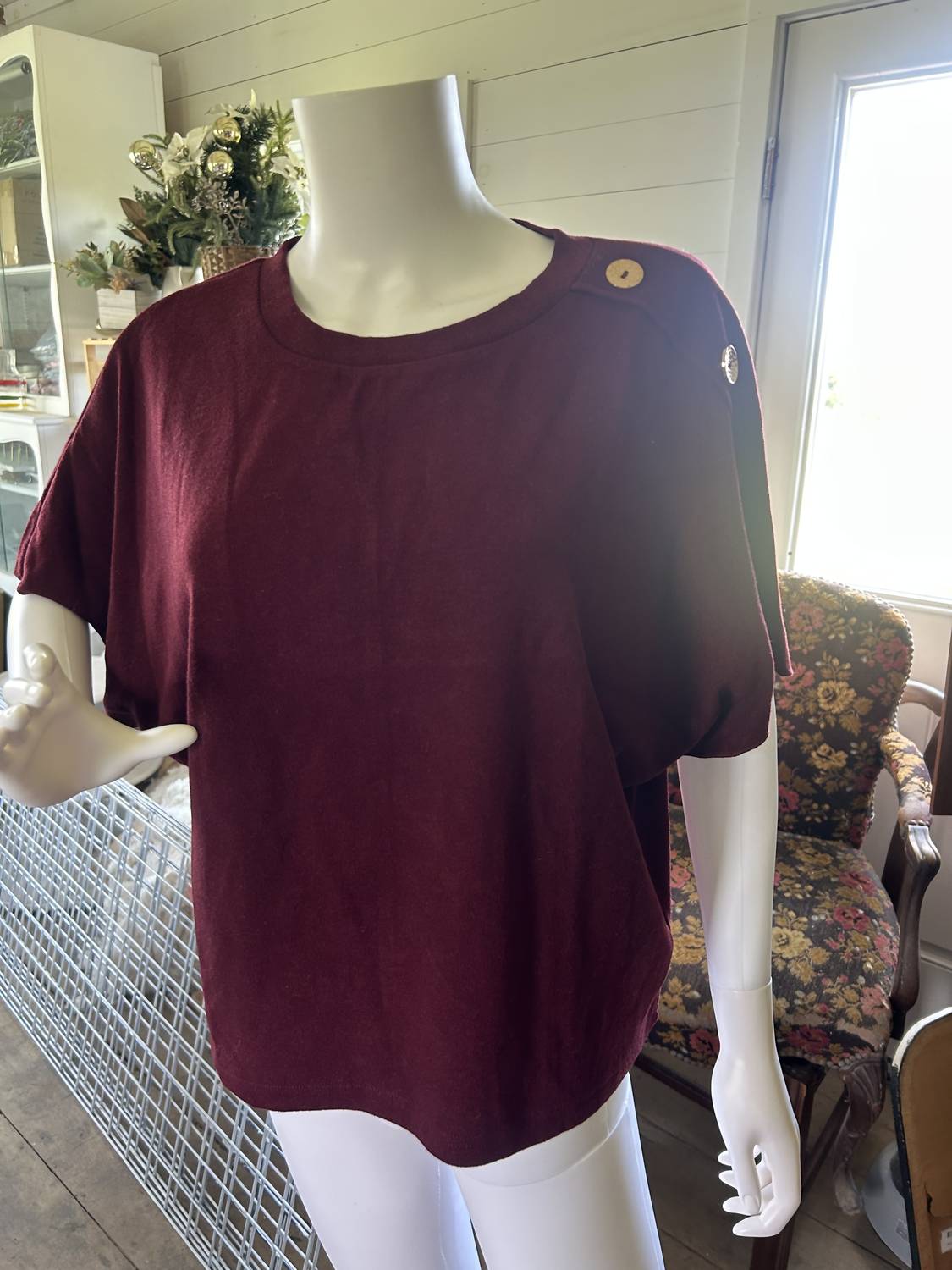 See And Be Seen - Women's Button Shoulder Top