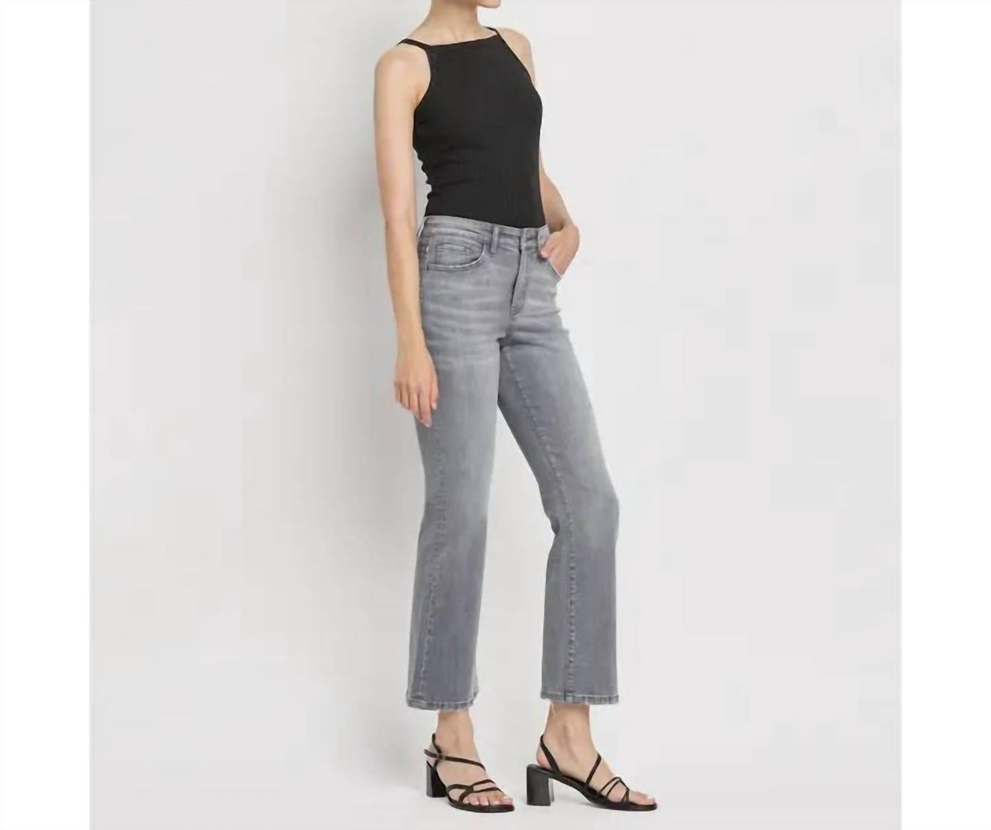 Vervet By Flying Monkey - High Rise Ankle Bootcut Jeans