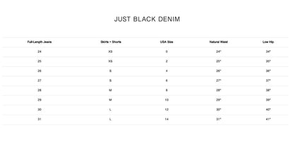 Just Black Denim - Flare Jeans With Raw Hem