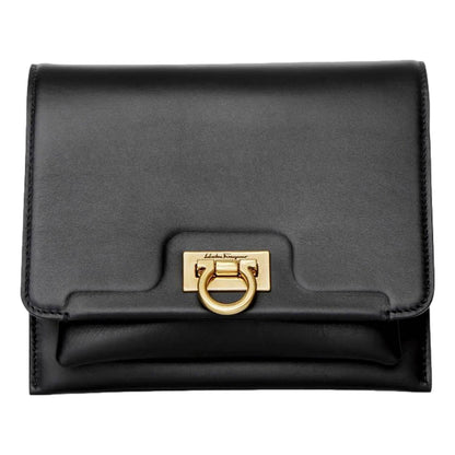 Salvatore Ferragamo - Women's Trifolio Leather Flap Crossbody Bag
