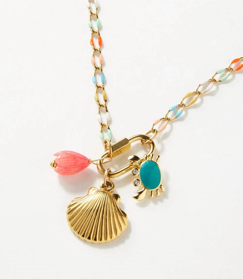 Farrah B Jewelry - Women's Seashore Charm Necklace