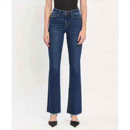 Vervet By Flying Monkey - High Rise Raw Hem Bootcut Jeans