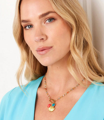 Farrah B Jewelry - Women's Seashore Charm Necklace