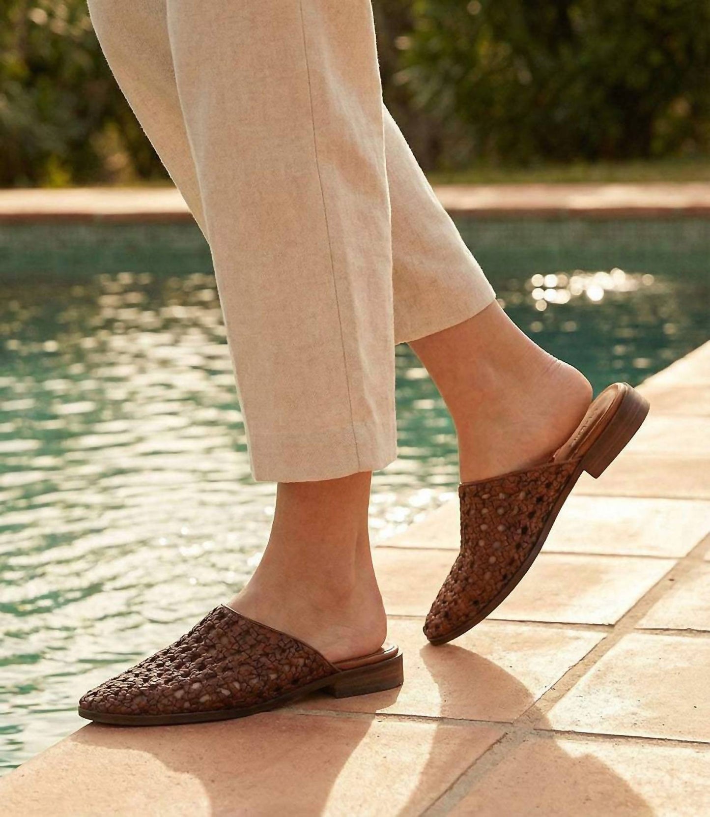 Seychelles - Women's Meet Me Half Way Woven Leather Mules