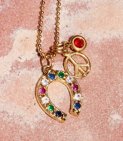 Farrah B Jewelry - Women's Charm Cluster Necklace
