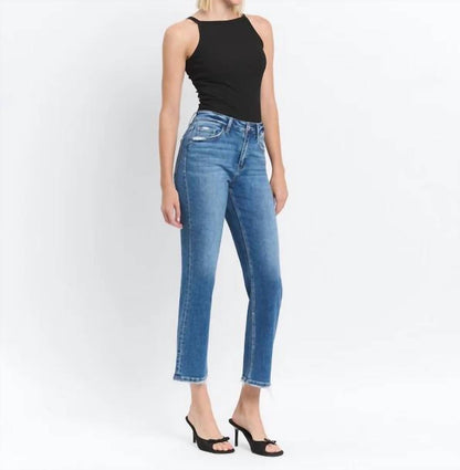 Vervet By Flying Monkey - High Rise Ankle Straight Jeans