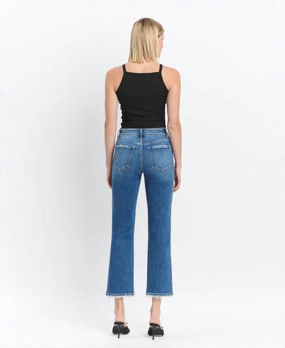 Vervet By Flying Monkey - High Rise Ankle Straight Jeans