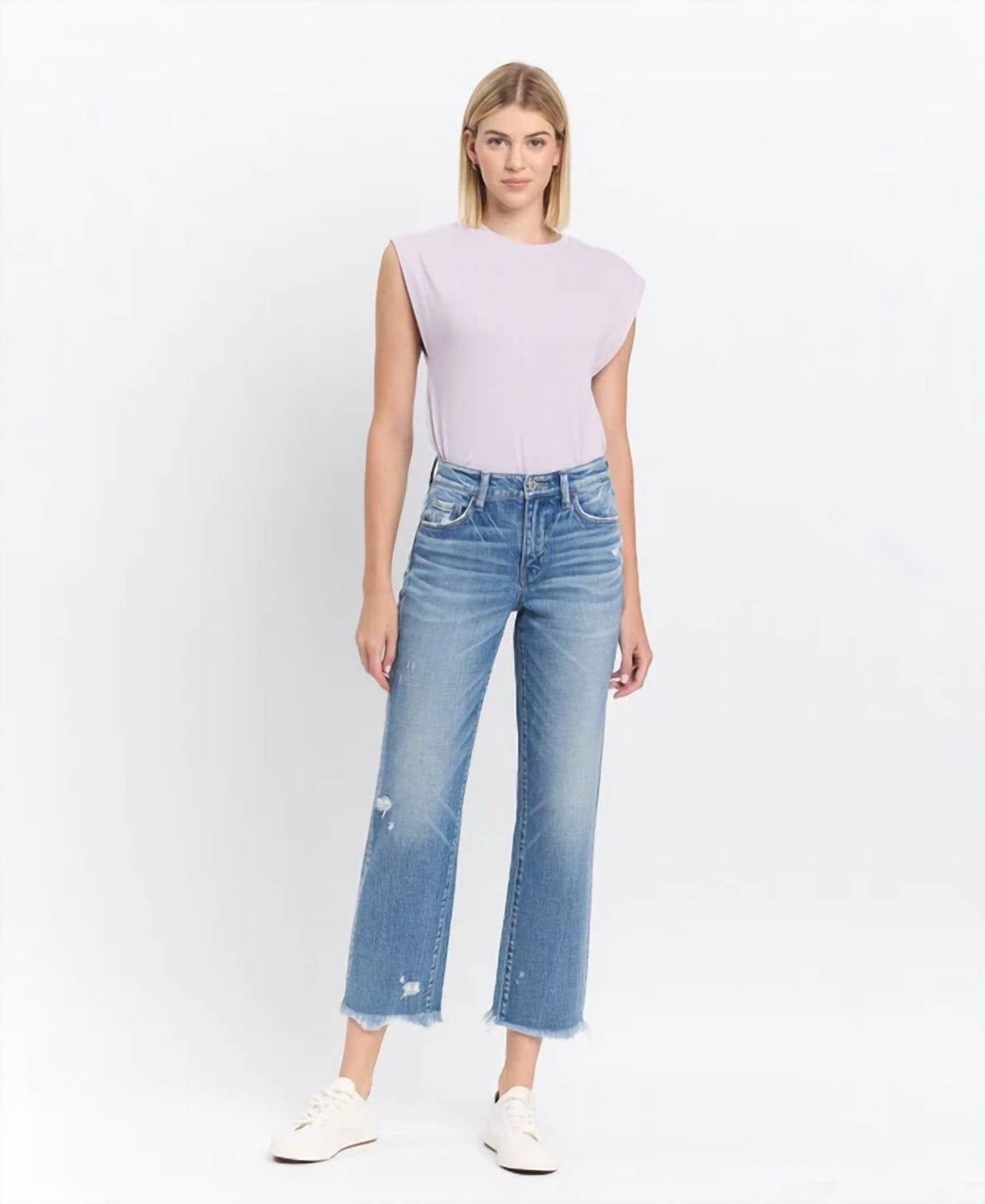 Vervet By Flying Monkey - Victoria High Rise Stretch Straight Jeans