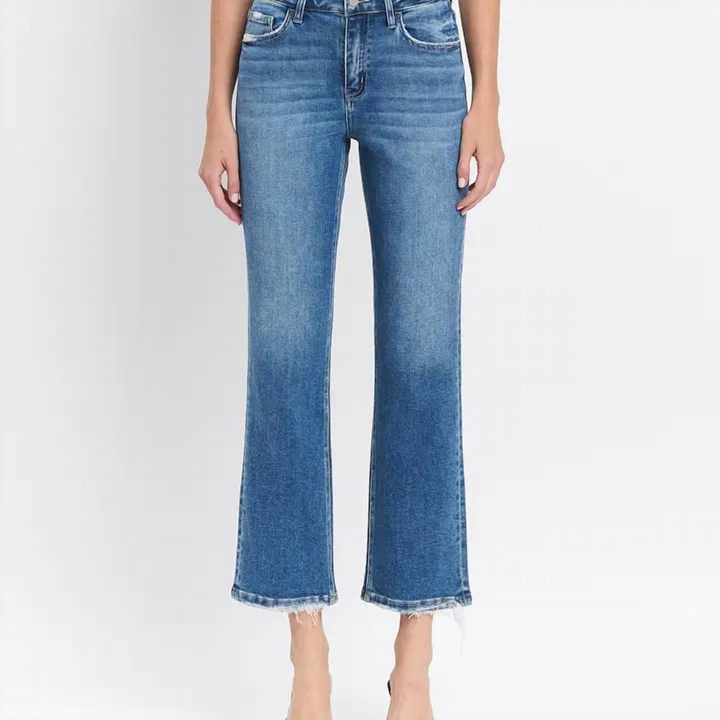 Vervet By Flying Monkey - High Rise Ankle Straight Jeans