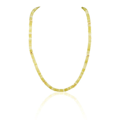 Sahira Jewelry Design - Women's Isla Beaded Necklace Lime