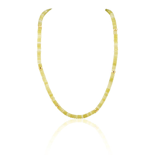 Sahira Jewelry Design - Women's Isla Beaded Necklace Lime