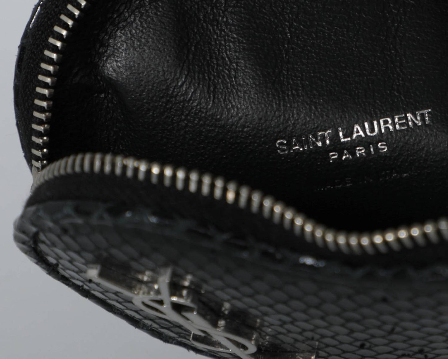 Saint Laurent - Women's Snakeskin Leather Heart Mini Bag Belt