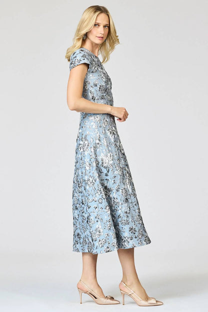 Sachin & Babi - Jackie Metallic Pleated Dress