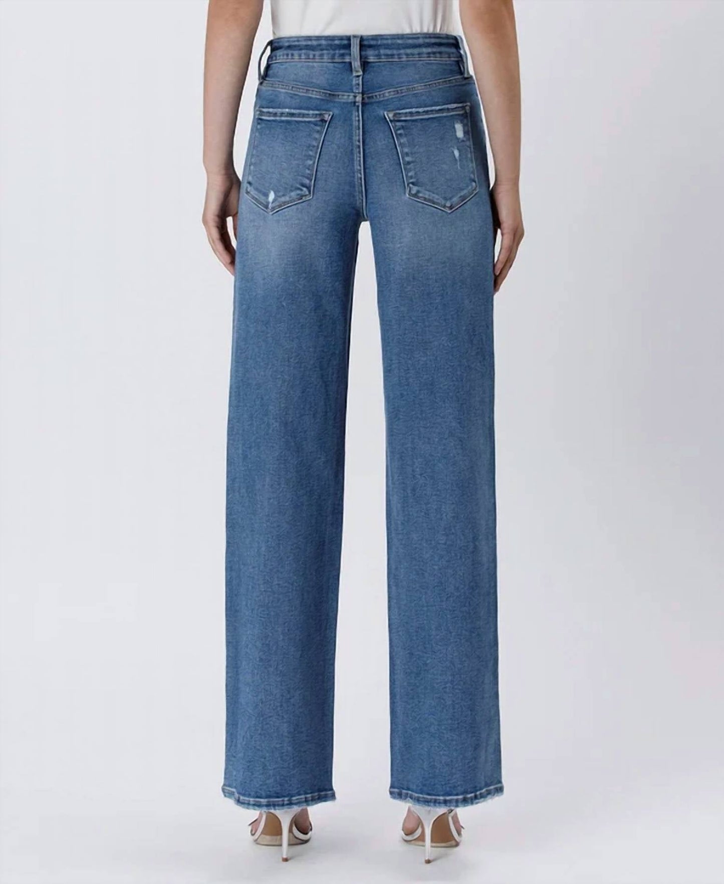 Vervet By Flying Monkey - Super High Rise Baggy Wide Jean