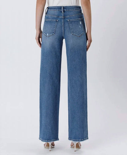 Vervet By Flying Monkey - Super High Rise Baggy Wide Jean