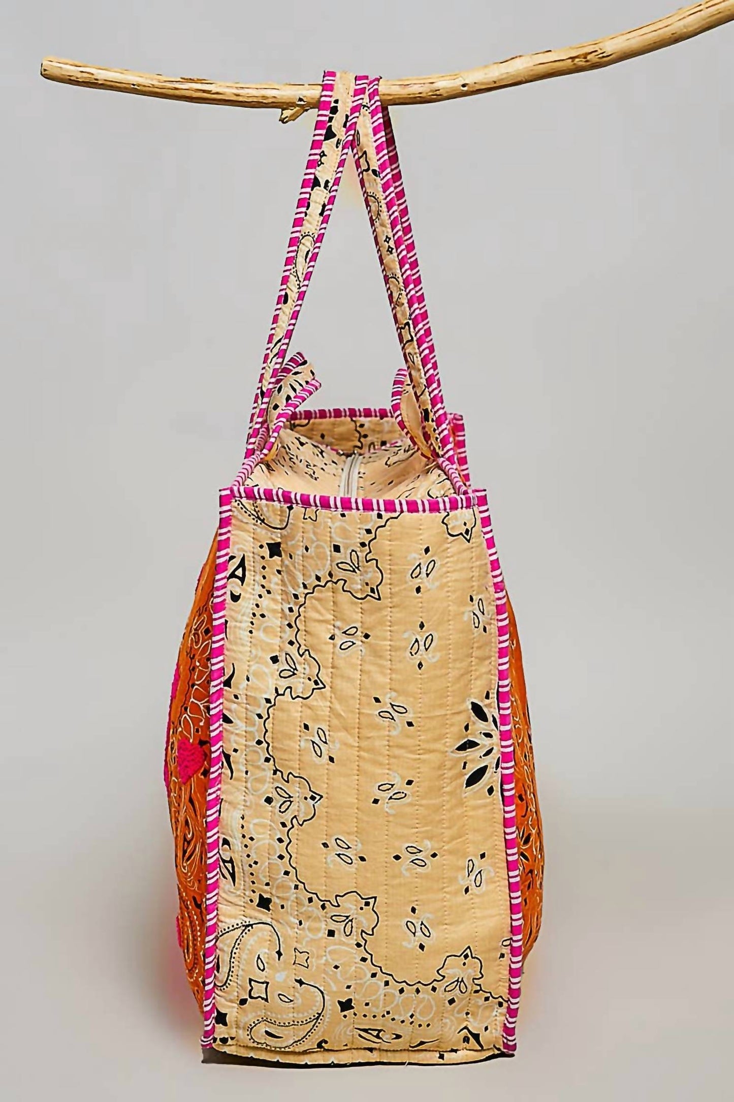 Pol - LOVE Bandana Quilted Tote Bag