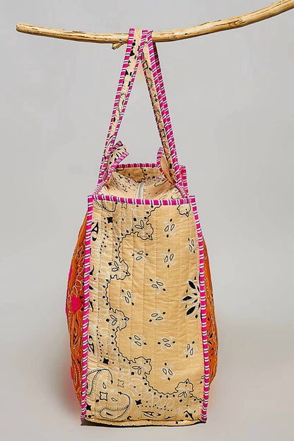 Pol - LOVE Bandana Quilted Tote Bag