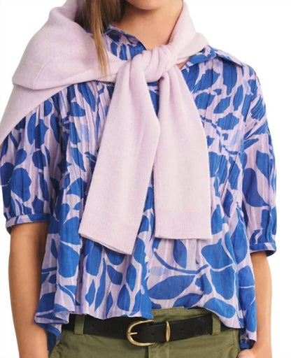 Velvet By Graham & Spencer - Half Sleeve Button Top